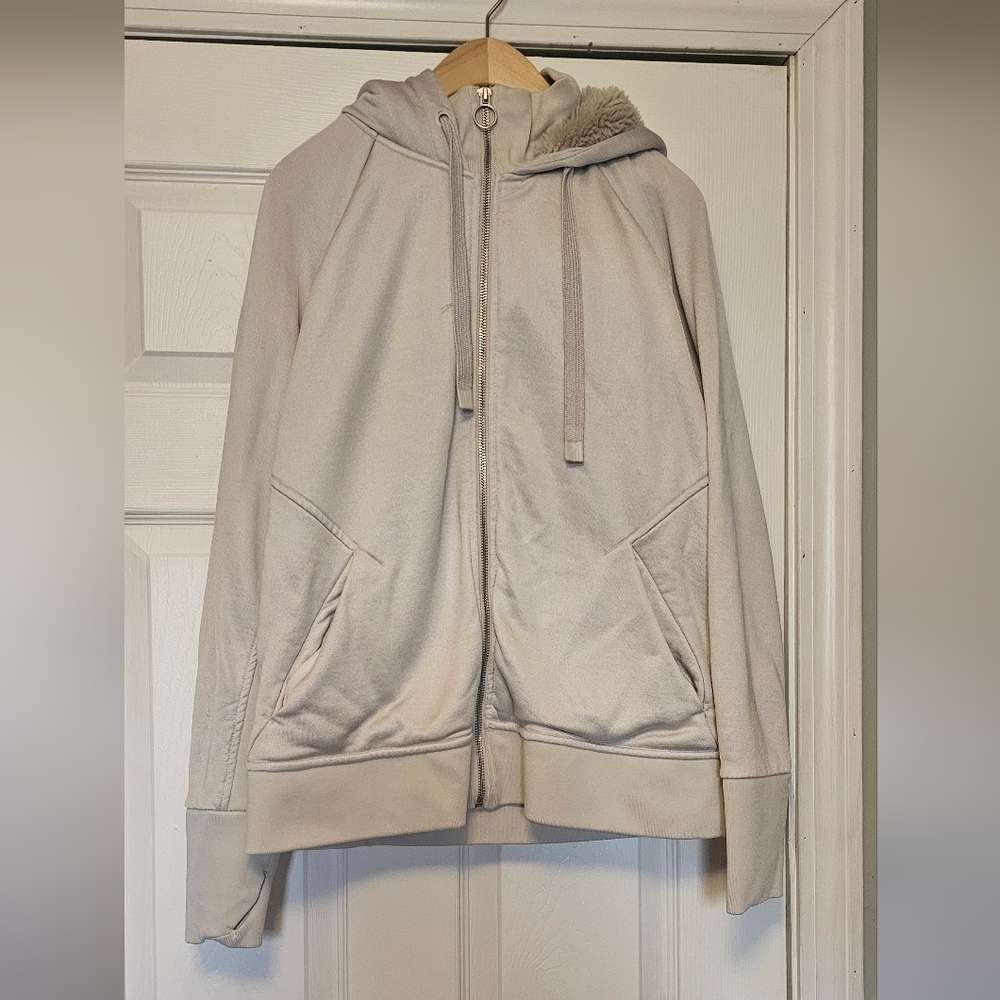Athleta fur lined hoodie, size L.